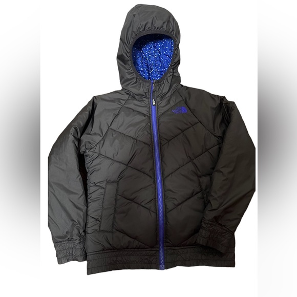 The north face reversible girls jacket Sz 10/12 - Picture 3 of 14
